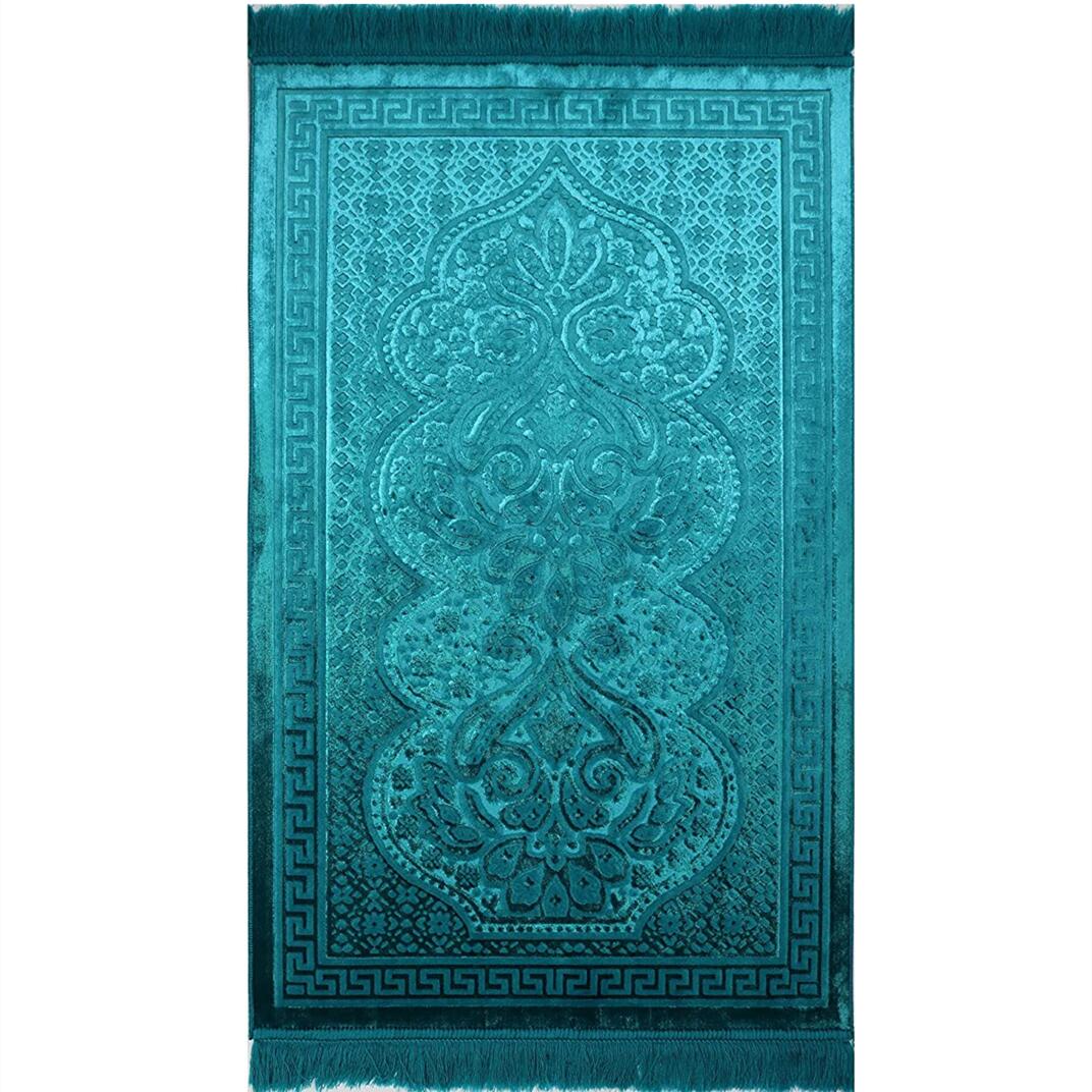 Embossed Golden Yellow Plain Prayer Mat Warm World Group