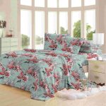 flower printed flannel blamket