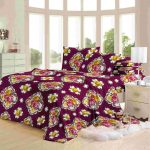 flower printed flannel blamket