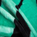 Black Leave Mink Blanket Details