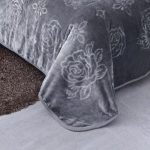 Solid Color Raschel Blanket Details