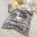 Grey Giraffe Baby Blanket